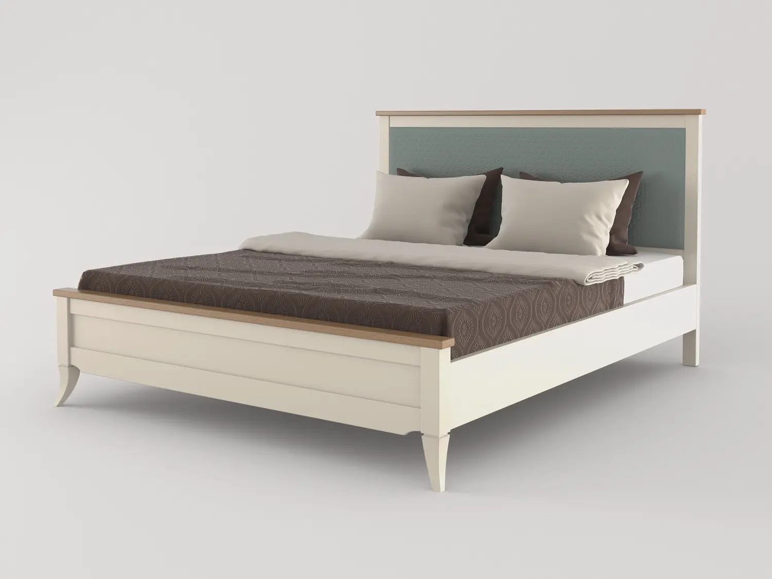 Кровать  "Римини" 1200х2000  с мягким изголовьем