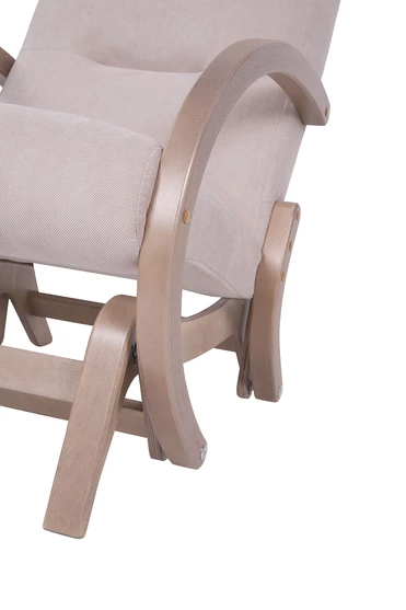  Кресло-качалка глайдер Мэйсон  Слоновая кость каркас  Шимо