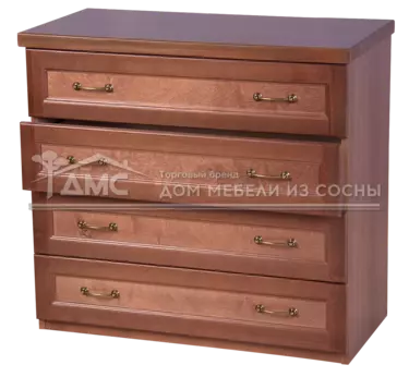 Комод с 4 ящиками массив сосны Классика-2