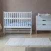 Кровать-маятник белый Albero НИК 2б